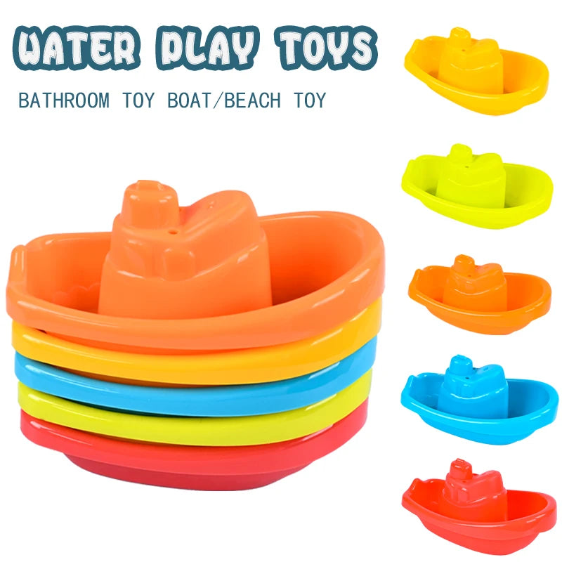 Children'S Bathroom, Bath, Floating Boat, Summer Bath, Toy Bathtub, Swimming, Boys And Girls, Water Play, Stacked Beach Boat