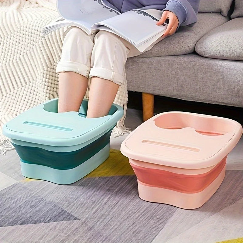 Foldable Footbath Massage Bucket Soaking Bucket Folding Basin Spa Foot Bath Bucket Household Sauna Bathtub Pedicure Bath Bathtub