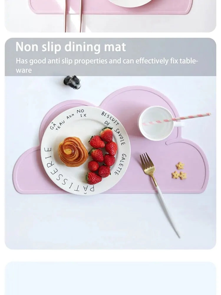 Pet Feeding Mat for Cats and Dogs with Nonspill Nonslip Waterproof Leakage Food Easy to Clean Silicone Placemats