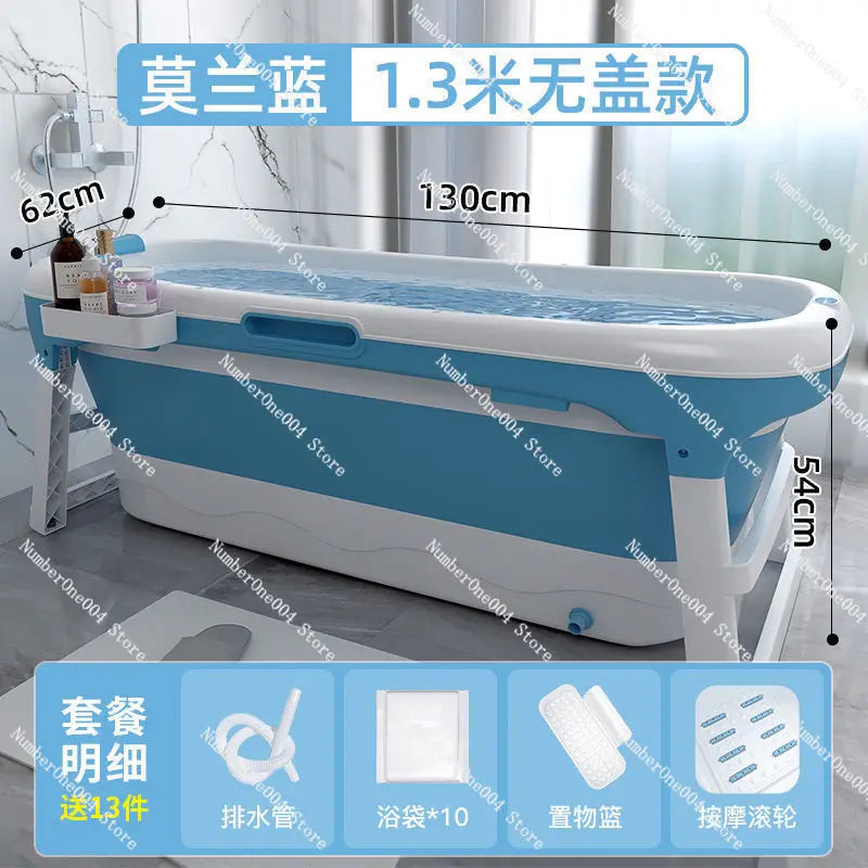 Bath Bucket Adult Foldable Bathtub Adult Bath Basin Whole Body Sweat Thickened Large Sitting and Lying Down Household Artifact