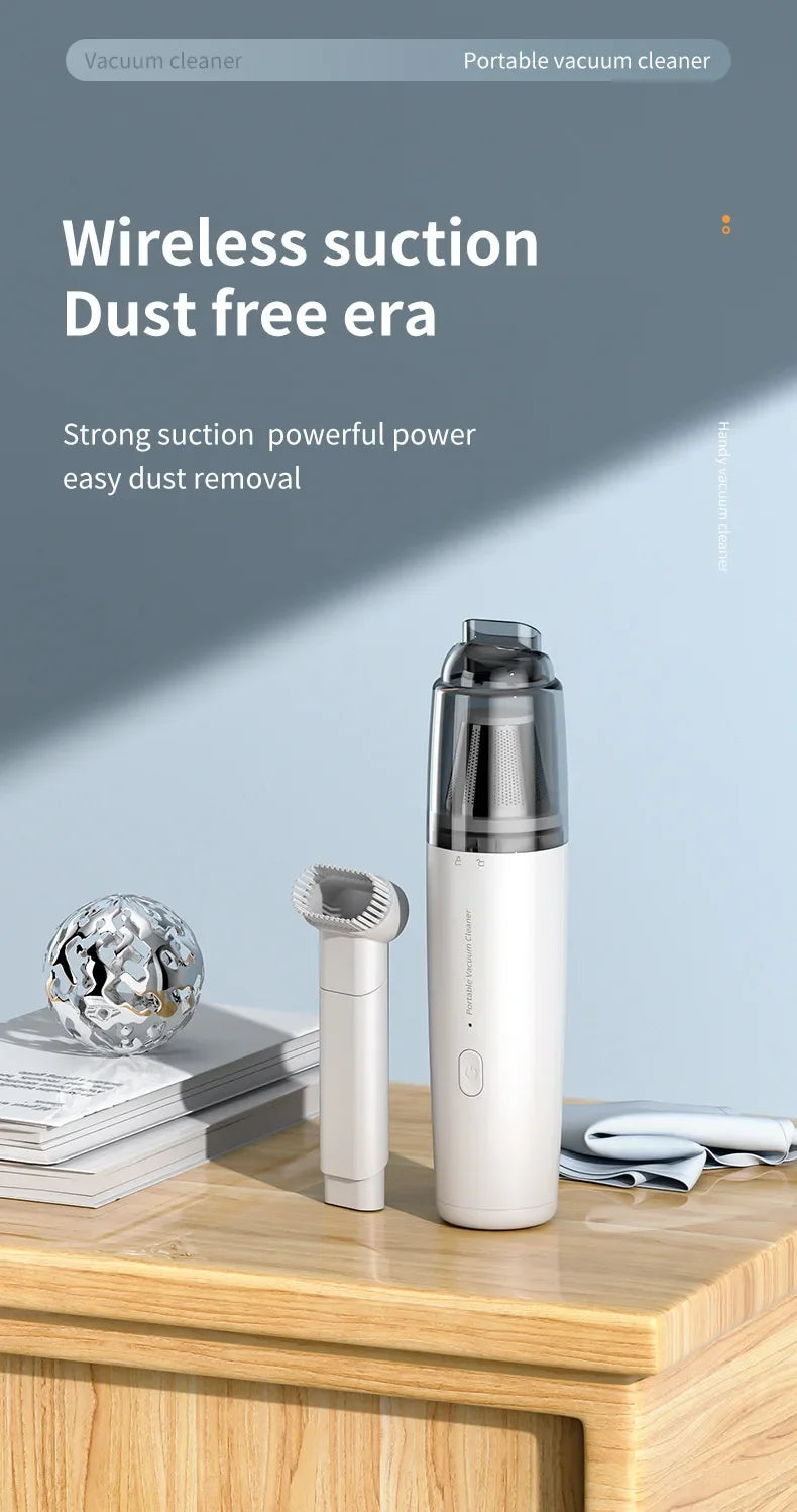 Wireless Handheld Vacuum Cleaner Powerful Suction Portable Rechargeable for Car Home Mini Cleaner Car interior cleaning tools