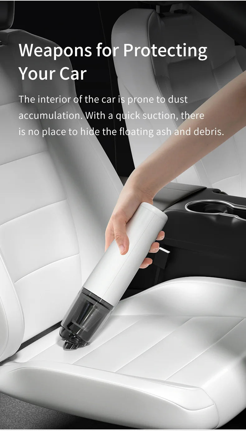 Wireless Handheld Vacuum Cleaner Powerful Suction Portable Rechargeable for Car Home Mini Cleaner Car interior cleaning tools