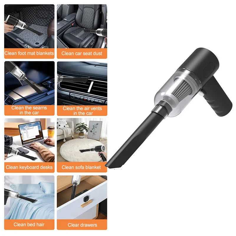 1pcs Wireless Handheld Multi Functional Household Use Car Vacuum Cleaner High Power Rechargeable Household Mini Vacuum Cleaner